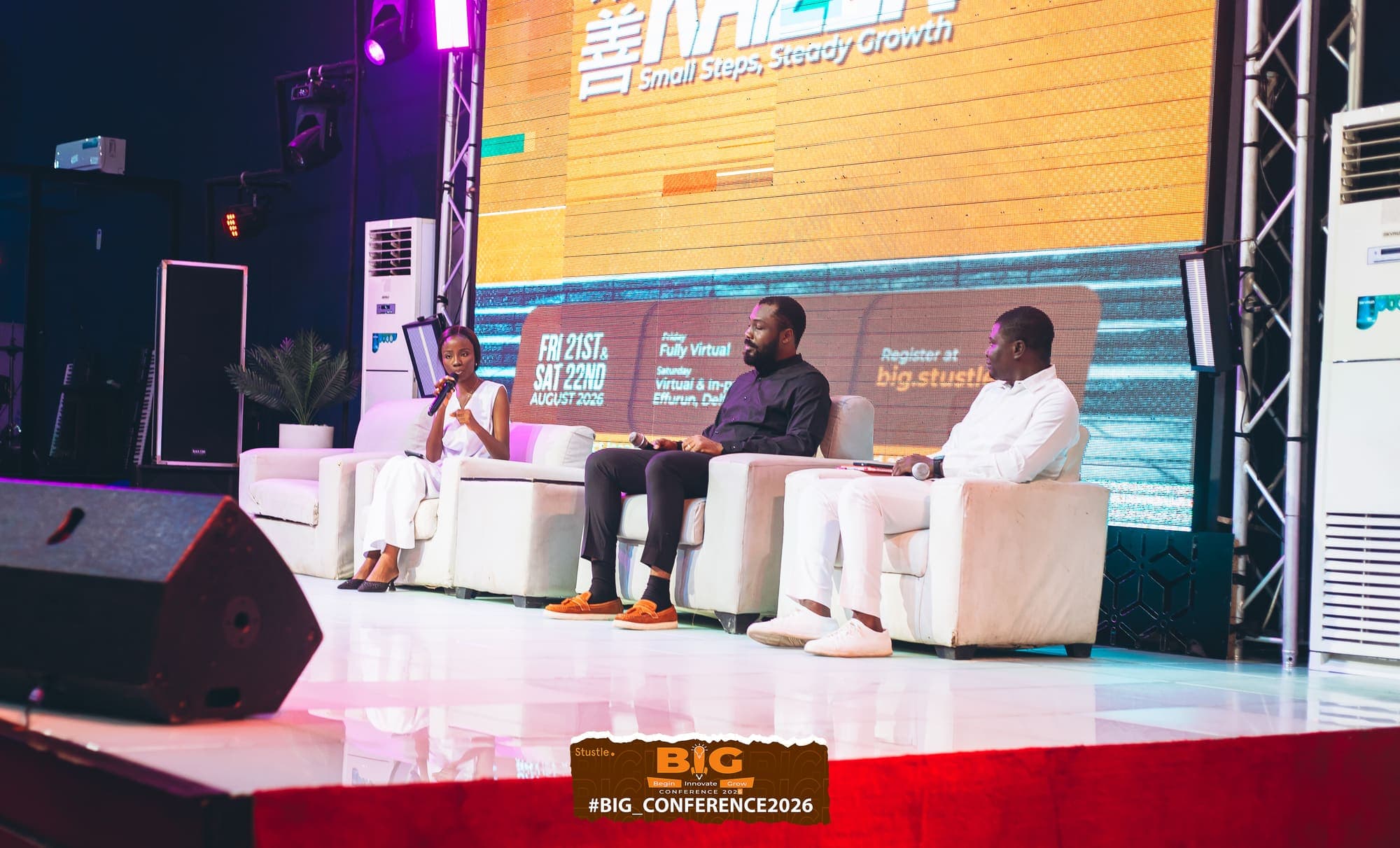 A panel conversation on the B.I.G. 2026 stage
